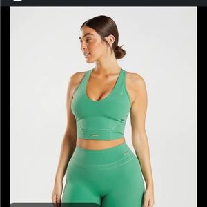 Whitney Simmons x Gymshark Crop tank - Palm Green